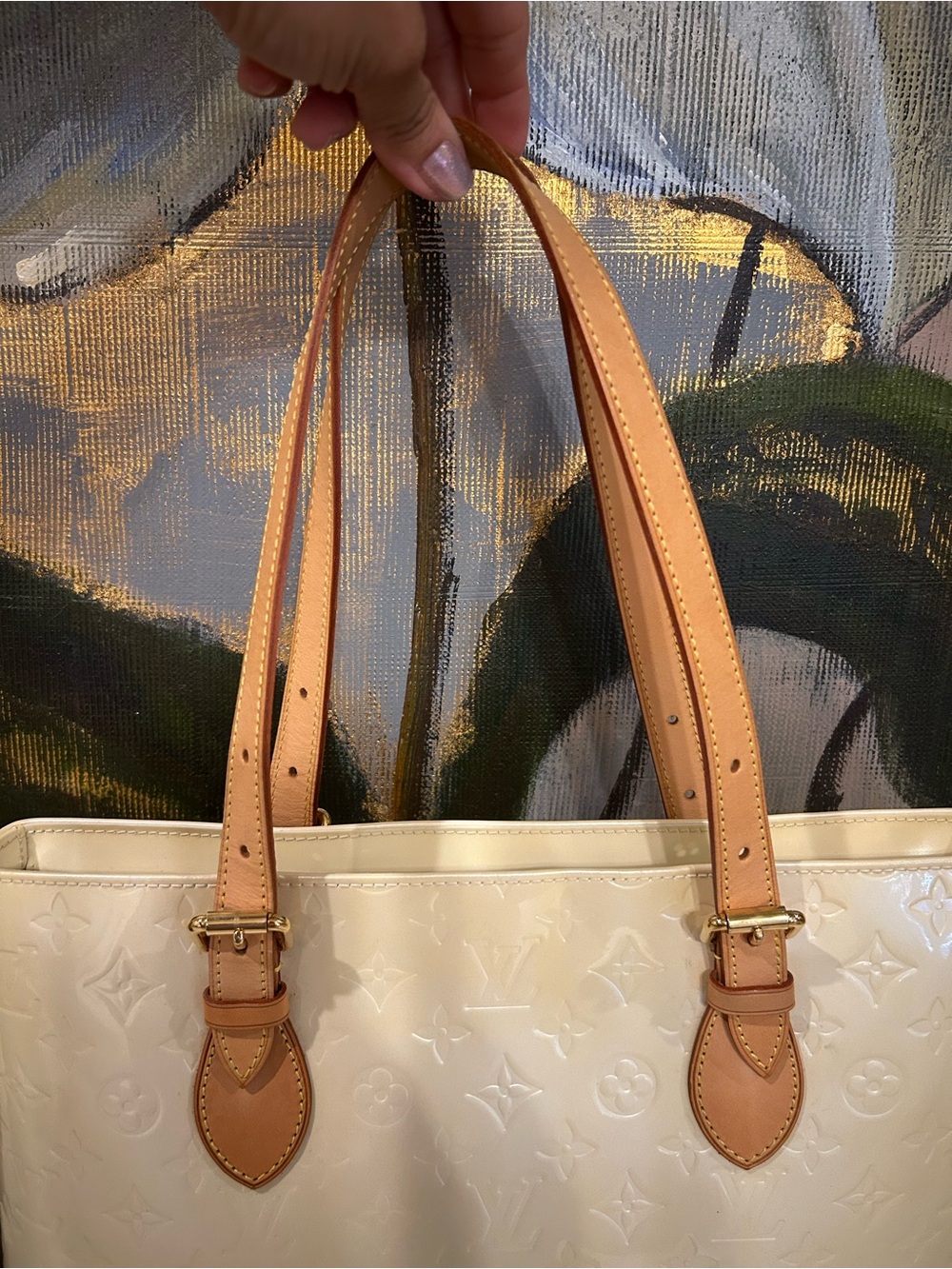 Louis Vuitton Perle Monogram Vernis Brentwood Bag - Picture 7 of 14